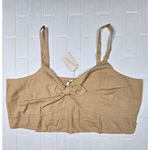 Universal Thread Linen Blend Bow Tie Front crop 4X